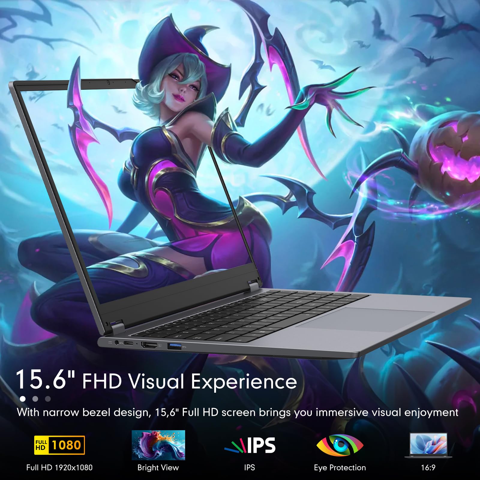 Amazon.co.jp: EYY 2 in 1ノートパソコン。15.6インチ 16GB DDR4 512GB